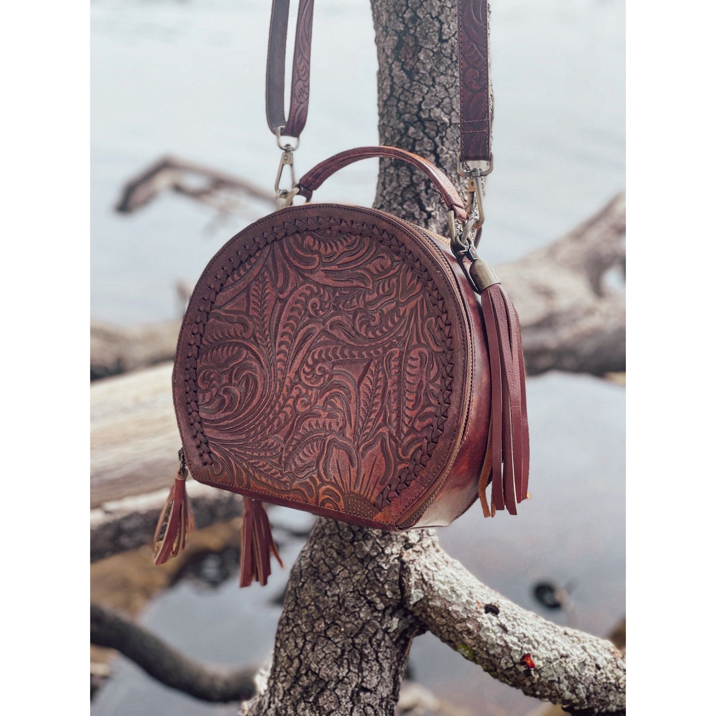 Carved Darby Bag