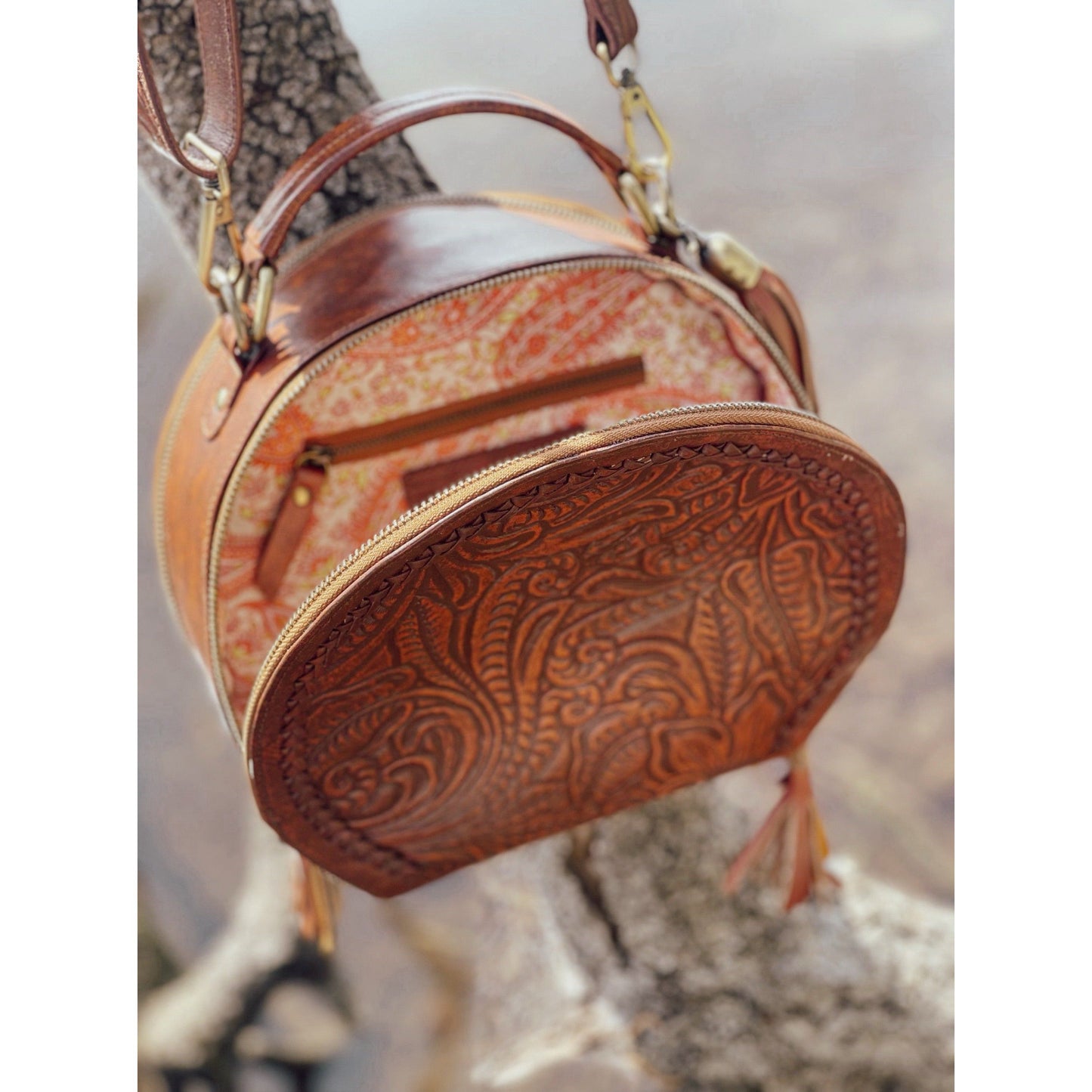 Carved Darby Bag